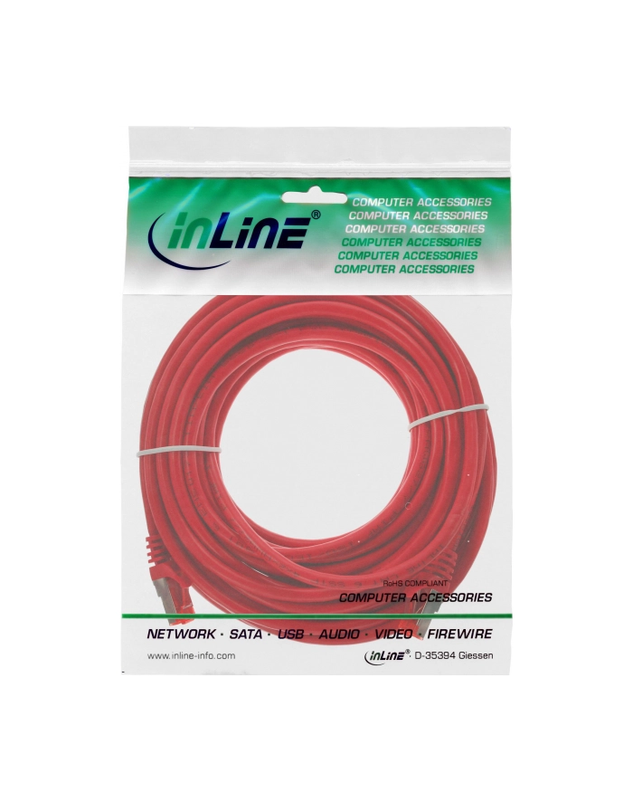 InLine S-STP/PiMF Cat.6 7.5m Red (76407R) główny