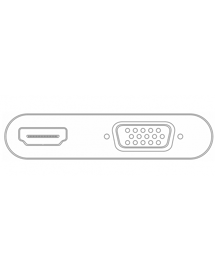 Goobay Adapter USB USB - HDMI - VGA Biały (52430) główny