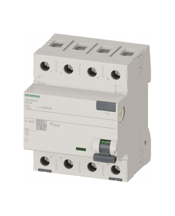 Siemens Rccb 4-Polet Type A 63A 300 Ma 400Vac (5SV36466)