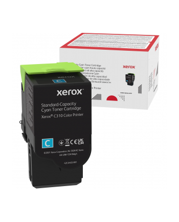 Xerox 006R04357 C310 Cyan Standard Capacity Toner Cartridge (2000 pages) kaseta z tonerem 1 szt. Oryginalny Cyjan