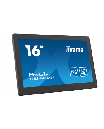 iiyama Monitor 15.6 cali T1624MSC-B1 IPS,poj.10pkt.450cd,24/7,media player,6H