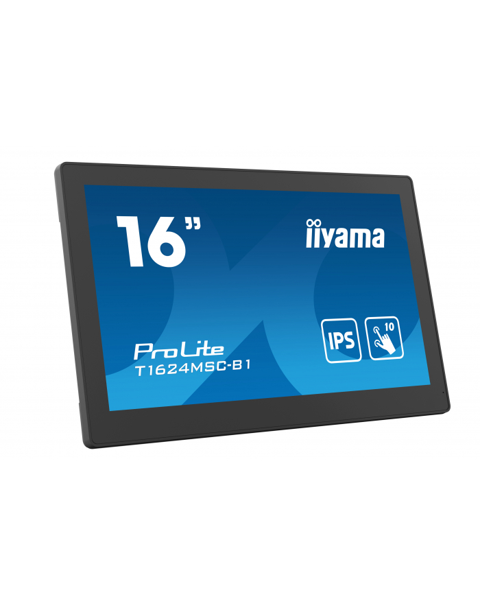 iiyama Monitor 15.6 cali T1624MSC-B1 IPS,poj.10pkt.450cd,24/7,media player,6H główny