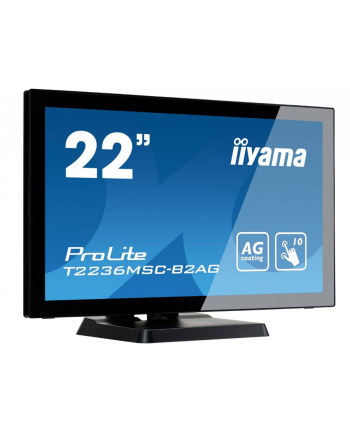 iiyama Monitor 21.5 cala T2236MSC-B2AG AMVA/10P/HDMI/DVI/VGA/USB/2x2W/AG