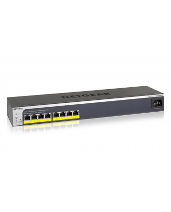NETGEAR GS408EPP-100EUS GS408EPP Zarządzany L2 Gigabit Ethernet (10/100/1000) Obsługa PoE Czarny, Szary