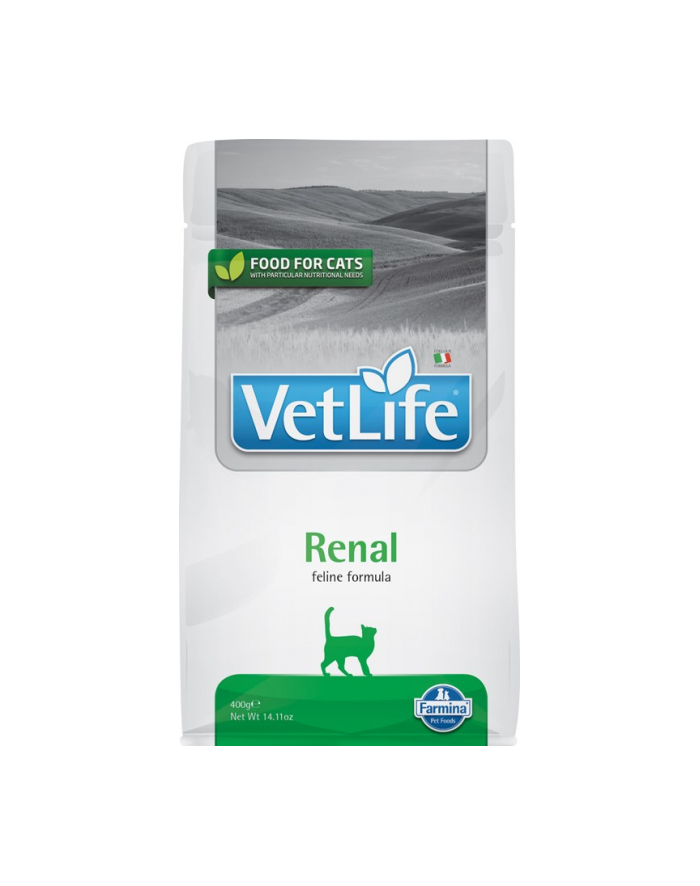 FARMINA Vet Life Feline Renal - sucha karma dla dorosłych kotów 400g główny
