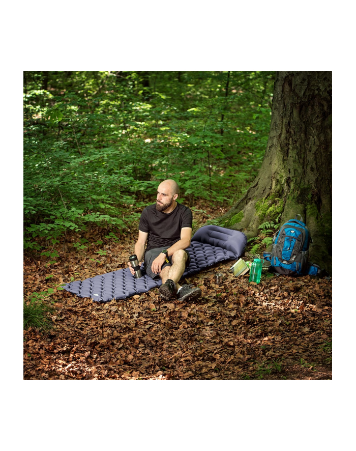 nils extreme Mata turystyczna z pompką NILS CAMP NC4006 szara - 5 cm główny