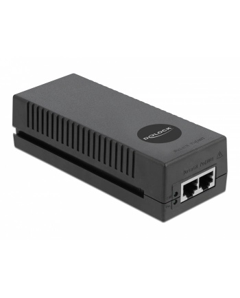 DeLOCK 10 Gigabit PoE+ Injector 802.3at 30 W PoE Injector (Black)