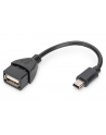 Kabel adapter USB 2.0 DIGITUS HighSpeed OTG Typ miniUSB B/USB A M/Ż czarny 0,2m - nr 3