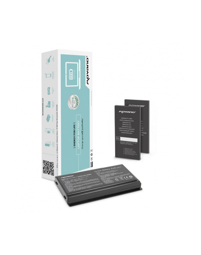 Bateria Movano do notebooka Asus F5, X50 (10.8V-11.1V) (4400 mAh) główny