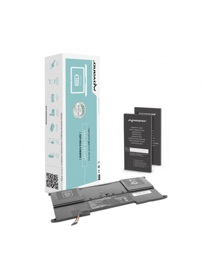 Bateria Movano do notebooka Asus UX21E (7.4V-7.6V) (4800 mAh) główny