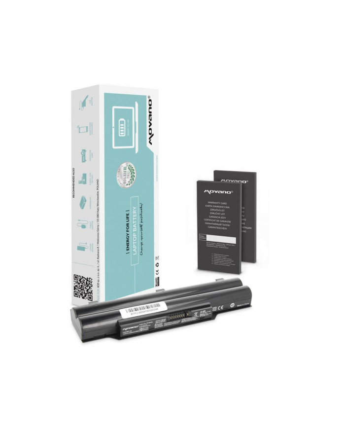 Bateria Movano do notebooka Fujitsu A530, AH531 (10.8V-11.1V) (4400 mAh) główny