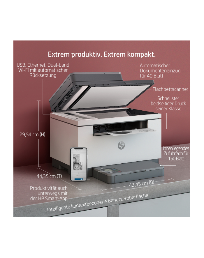 HP LaserJet MFP M234sdw, multifunction printer (grey, USB, LAN, WLAN, scan, copy) główny