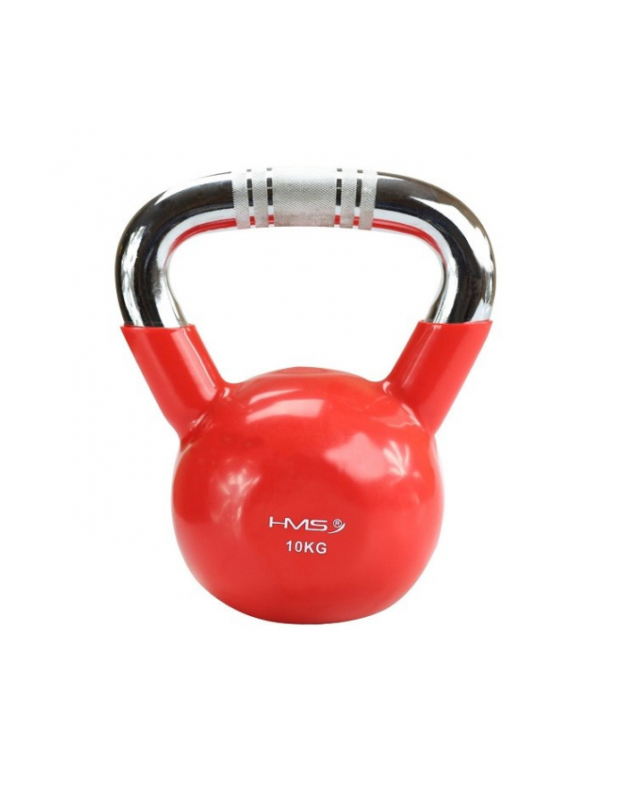 Kettlebell chromowany 10 kg czerwony HMS KTC10 główny