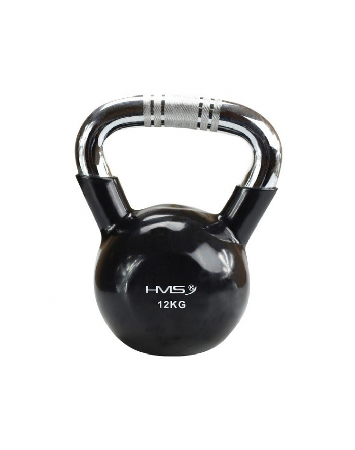 Kettlebell chromowany 12 kg czarny HMS KTC12 główny