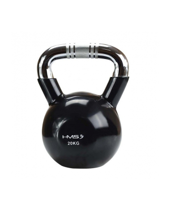 Kettlebell chromowany 20 kg czarny HMS KTC20