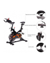 Rower spiningowy czarno-pomarańczowy HMS SW2102 - nr 10