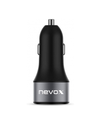 Nevox USB PD Type C + QC 3.0 car charging adapter, charger (Kolor: CZARNY)