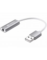 Sandberg adapter Headset USB converter 3,5mm jack na USB, biały/srebrny - nr 1