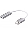 Sandberg adapter Headset USB converter 3,5mm jack na USB, biały/srebrny - nr 3