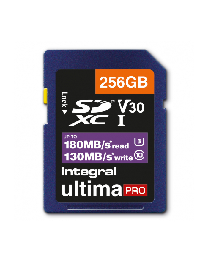 Karta pamięci INTEGRAL Professional High Speed SDXC V30 UHS-I U3 256GB główny