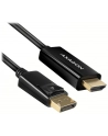 AXAGON  KABEL RVD-HI14C2 DISPLAYPORT ZU HDMI ADAPTERKABEL, 4K/30 HZ, 180 CM LANG - SCHWARZ (RVDHI14C2)  (RVDHI14C2) - nr 19