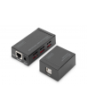 Przedłużacz/Extender HUB 4 port DIGITUS USB 2.0 po skrętce Kat. 5e/7, do 50m - nr 1