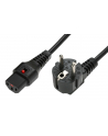 IEC-LOCK Kabel zasilający blokada IEC LOCK 3x1mm2 Schuko kątowy/C13 prosty M/Ż 5m czarny - nr 1