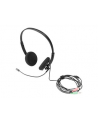 Słuchawki z mikrofonem DIGITUS 2x mini jack 3,5mm, redukcja szumów, kabel 1,95m - nr 14