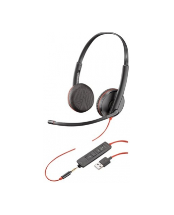Słuchawki z mikrofonem Poly Blackwire C3225 nauszne C3225 USB-A/SINGLE UNIT