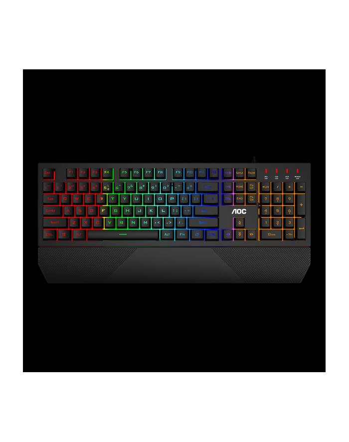 Klawiatura przewodowa AOC GK200 Gaming podświetlenie Rainbow LX główny