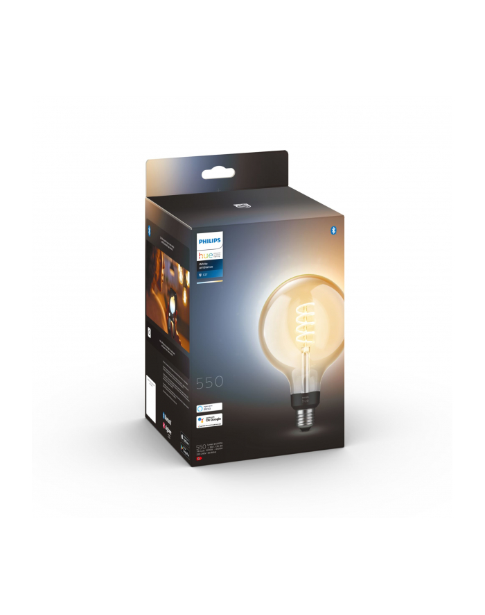 PHILIPS HUE White ambiance Filament 1 szt. G125 E27 (929002478) główny