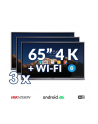Zestaw interaktywny (wariant 1) 3x Monitor interaktywny HIKVISION 65” 4K z System Androidem 8.0, WiFi, Bluetooth - nr 1