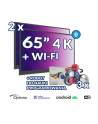 Zestaw interaktywny (wariant 5) 2x Monitor interaktywny OPTOMA 65” 4K z System Androidem 8.0 i WiFi + 3x robot do nauki programowania Robo Wunderkind - nr 1