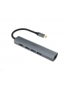 Akasa adaptér 5v1 USB Type-C na HDMI 4K@30Hz, RJ45 a USB-A (AKA) - nr 2