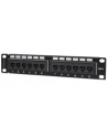 INTELLINET PATCH PANEL, 10'', CAT6, 12-PORT, UTP, 1U, CZARNY (50799) - nr 2