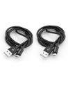 Kabel USB Verbatim USB A  M reversible- USB micro M reversible 1m czarny Verbatim box 48874 2szt 2x100cm - nr 1
