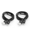 Kabel USB Verbatim USB A  M reversible- USB micro M reversible 1m czarny Verbatim box 48874 2szt 2x100cm - nr 4
