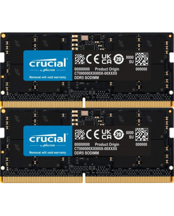 Micron Pamięć 32GB Kit 2x16GB DDR5-4800 SODIMM