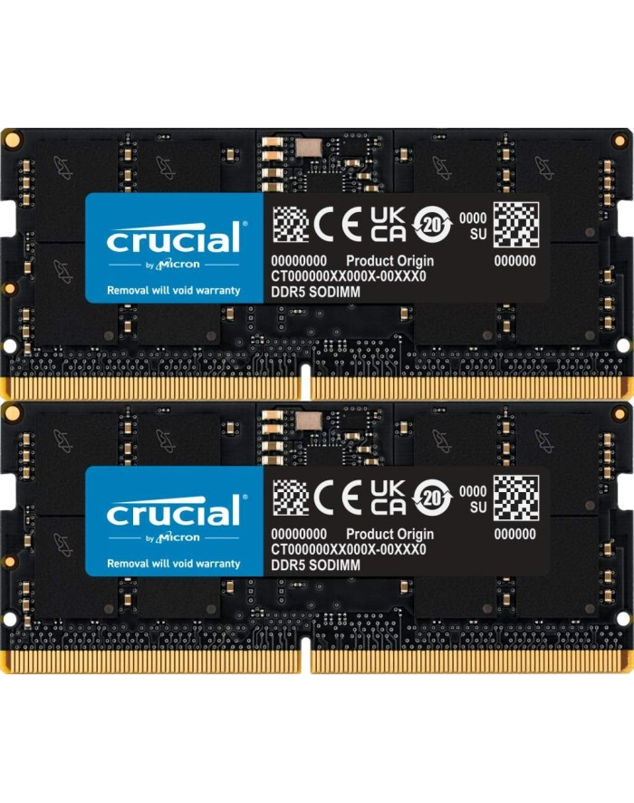 Micron Pamięć 32GB Kit 2x16GB DDR5-4800 SODIMM główny