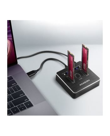 Axagon Stacja dokująca ADSA-M2C NVMe CLONE DUAL SSD Dock Station (ADSAM2C) nr 2