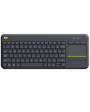 LOGITECH 920-007147 Wireless Touch Keyboard K400 Plus klawiatura RF Wireless QWERTY Rosyjski Czarny