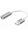 Sandberg adapter Headset USB converter 3,5mm jack na USB, biały/srebrny - nr 1