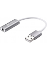 Sandberg adapter Headset USB converter 3,5mm jack na USB, biały/srebrny - nr 4