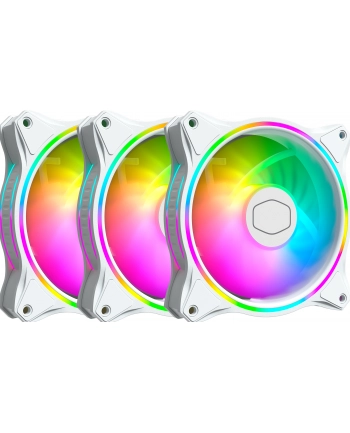 Cooler Master MasterFan MF120 HALO White 3in1 - Chłodzenie do obudowy - 120Mm - 30 dBA MFLB2DW183PAR1