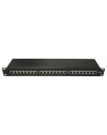 Lynx Cs 19'' Patch panel 24port, STP, Cat6, 30µm, duální svorkovnice, černý (LX24SLC6BK) - nr 1