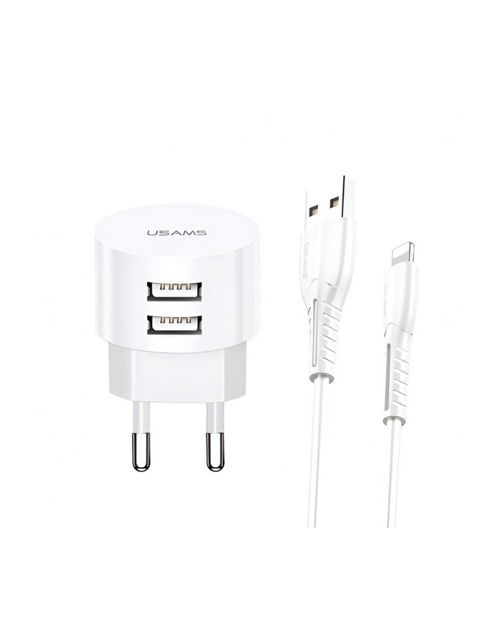 usams Ładowarka sieciowa T20 2xUSB 2,1A Lightning główny
