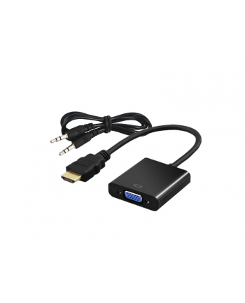 savio Adapter HDMI (M) - VGA (F) z audio, CL-23/B