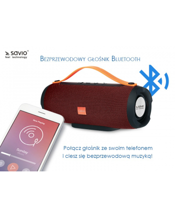 savio Bezprzewodowy Głośnik Bluetooth, niebieski, BS-021