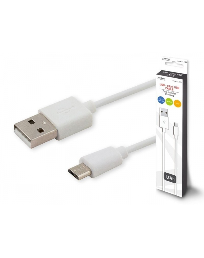 savio Kabel USB - micro USB, 2.1A, 1m, CL-123 główny