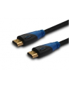 savio Kabel HDMI oplot nylon złoty v1.4 4Kx2K 1.5m, wielopak 10 szt., CL-02 - nr 1